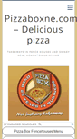 Mobile Screenshot of pizzaboxne.com