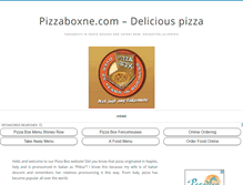 Tablet Screenshot of pizzaboxne.com